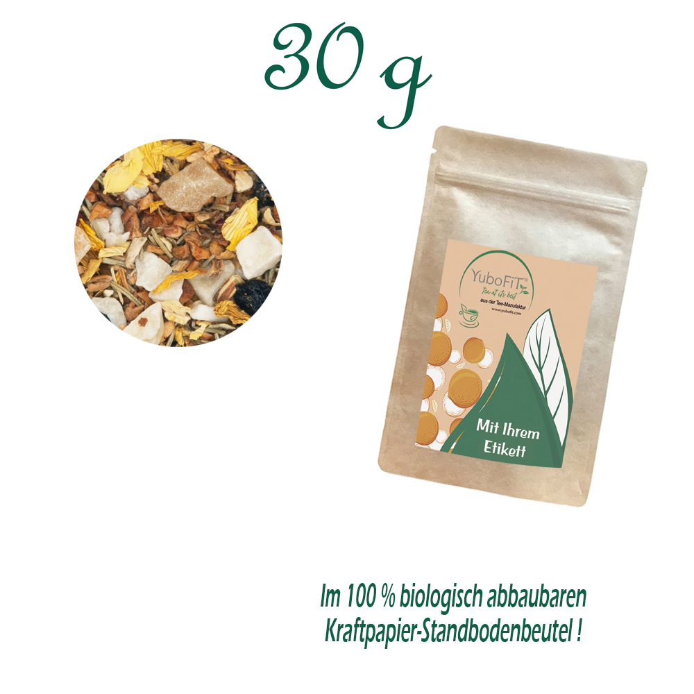 Standbodenbeutel Small, Kraftpapier, Inhalt 30 g