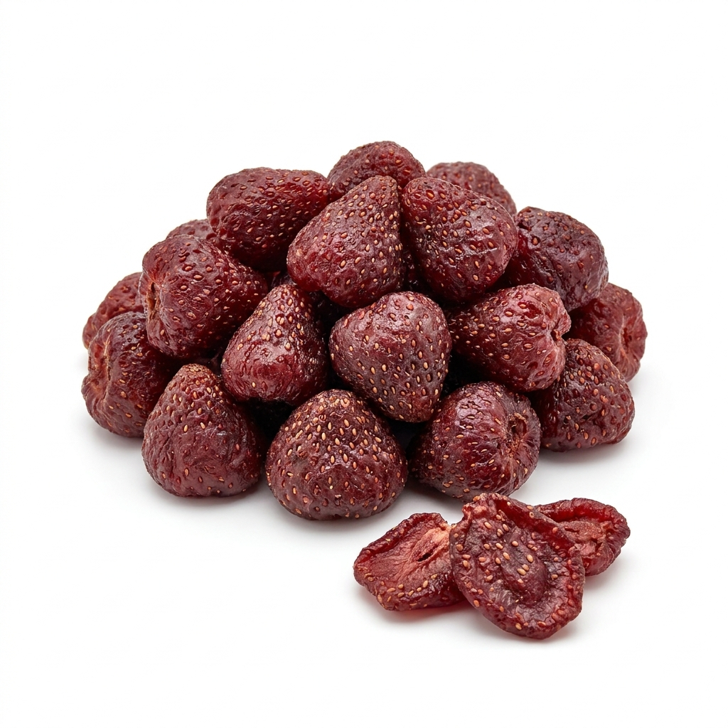 Erdbeeren gezuckert, geschwefelt, mit natürl. Farbstoff E120, China