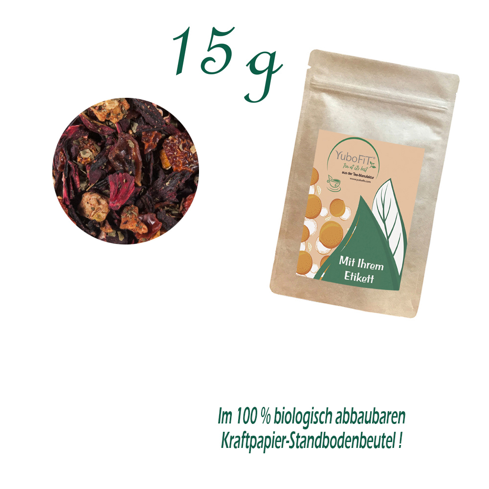 Standbodenbeutel Extra Small, Kraftpapier, Inhalt 15 g