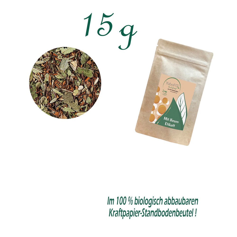 Standbodenbeutel Mini, Kraftpapier, Inhalt 15 g