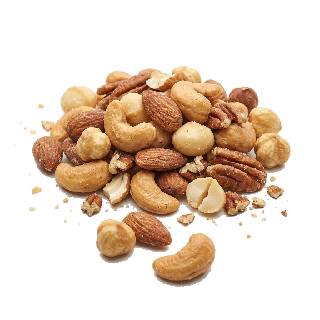 Nussmischung geröstet, gesüßt mit Honig (Cashew, Mandel, Macadamia, Pecan, Haselnuss)