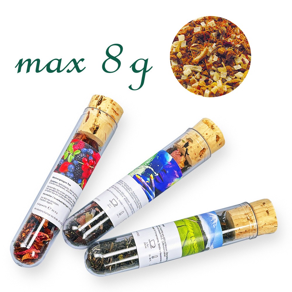 Reagenzglas, Inhalt bis 8 g