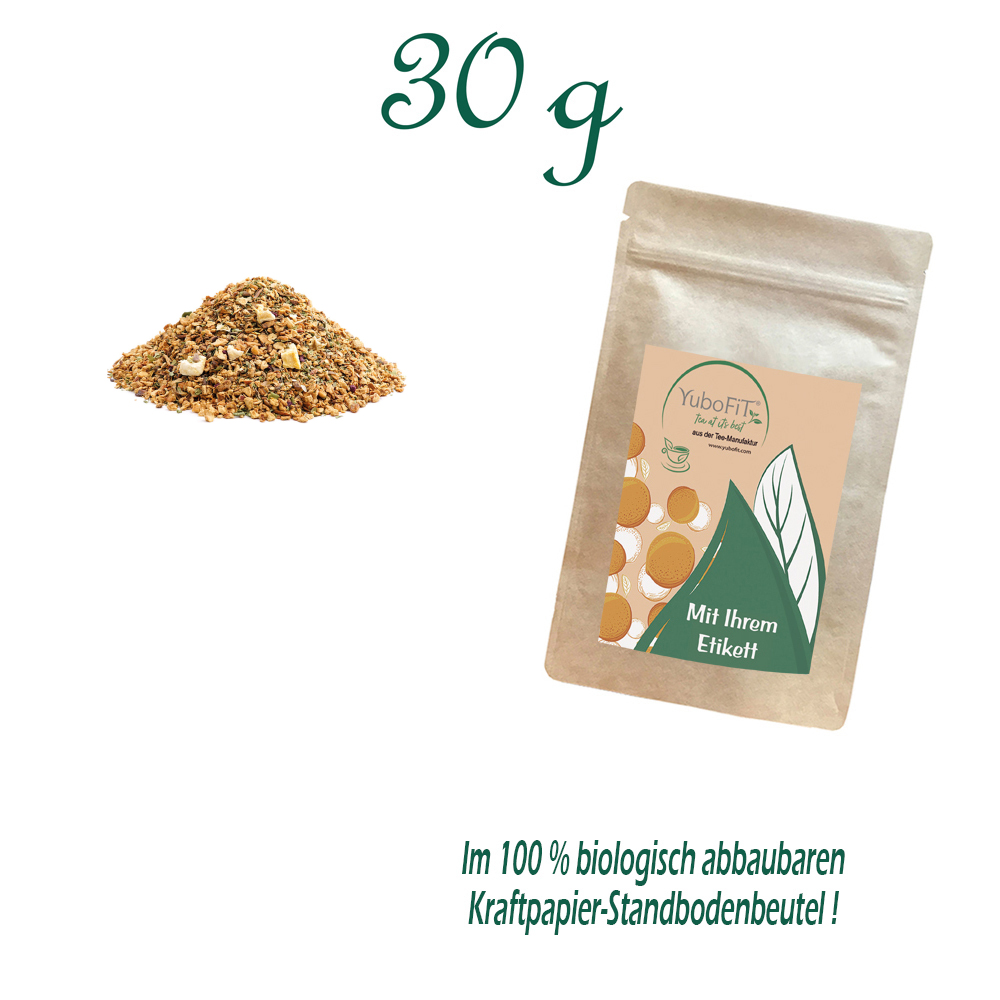 Standbodenbeutel Small, Kraftpapier, Inhalt 30 g