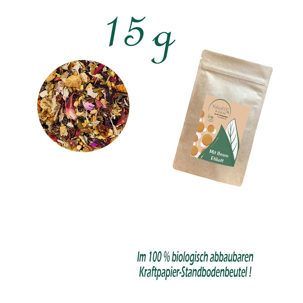 Standbodenbeutel Mini, Kraftpapier, Inhalt 15 g