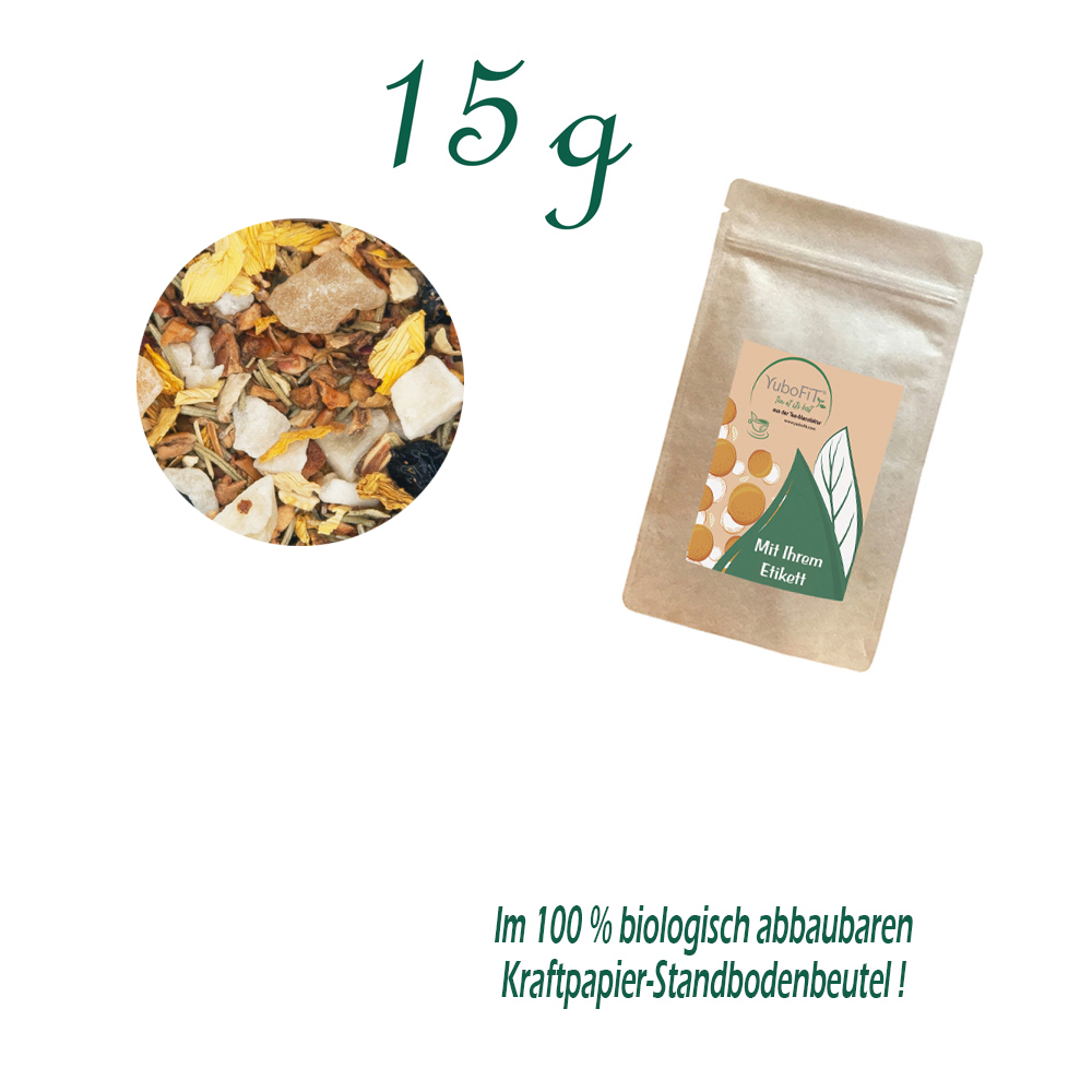 Standbodenbeutel Mini, Kraftpapier, Inhalt 15 g