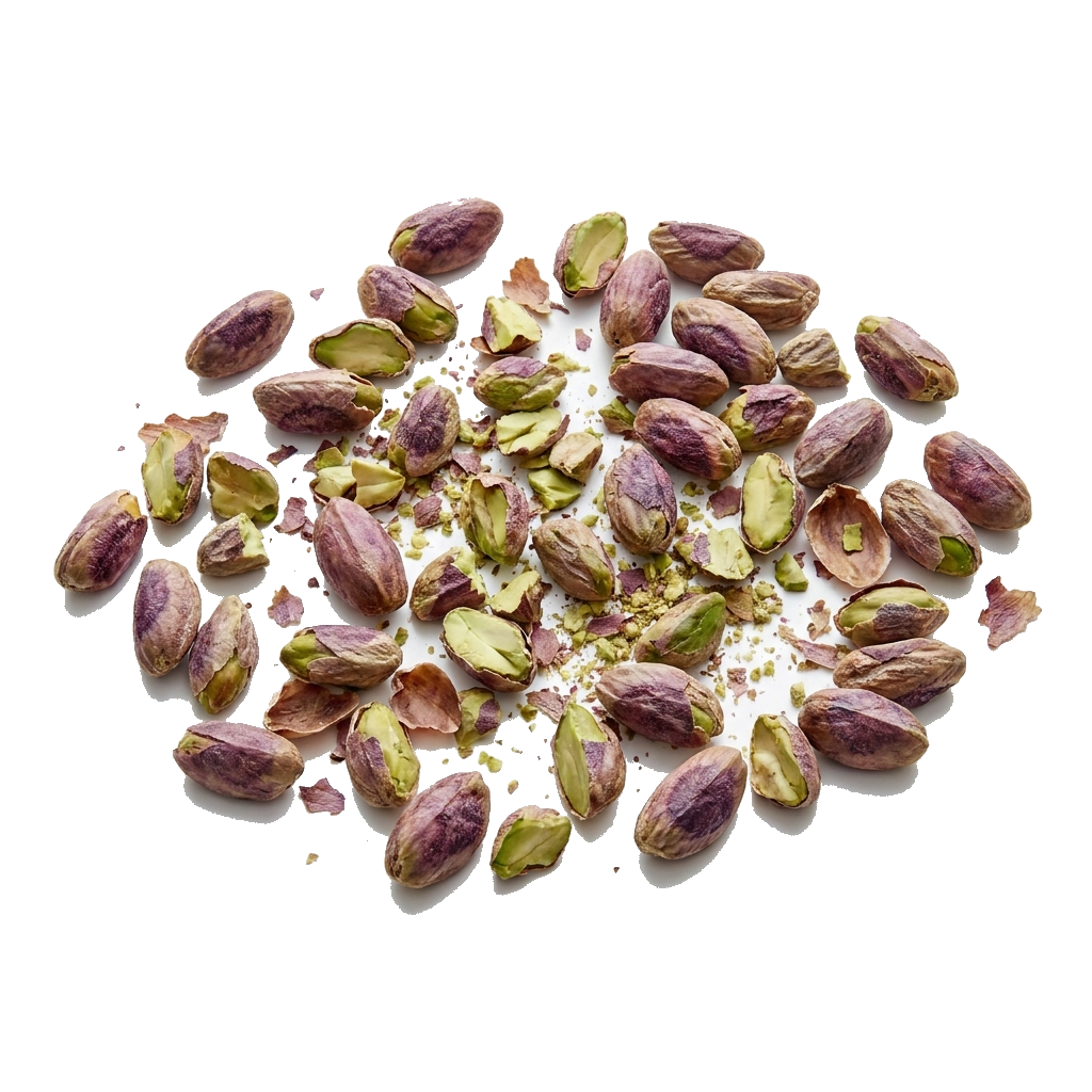 Pistazienkerne mit Haut, Iran, mit mehr Bruchanteil