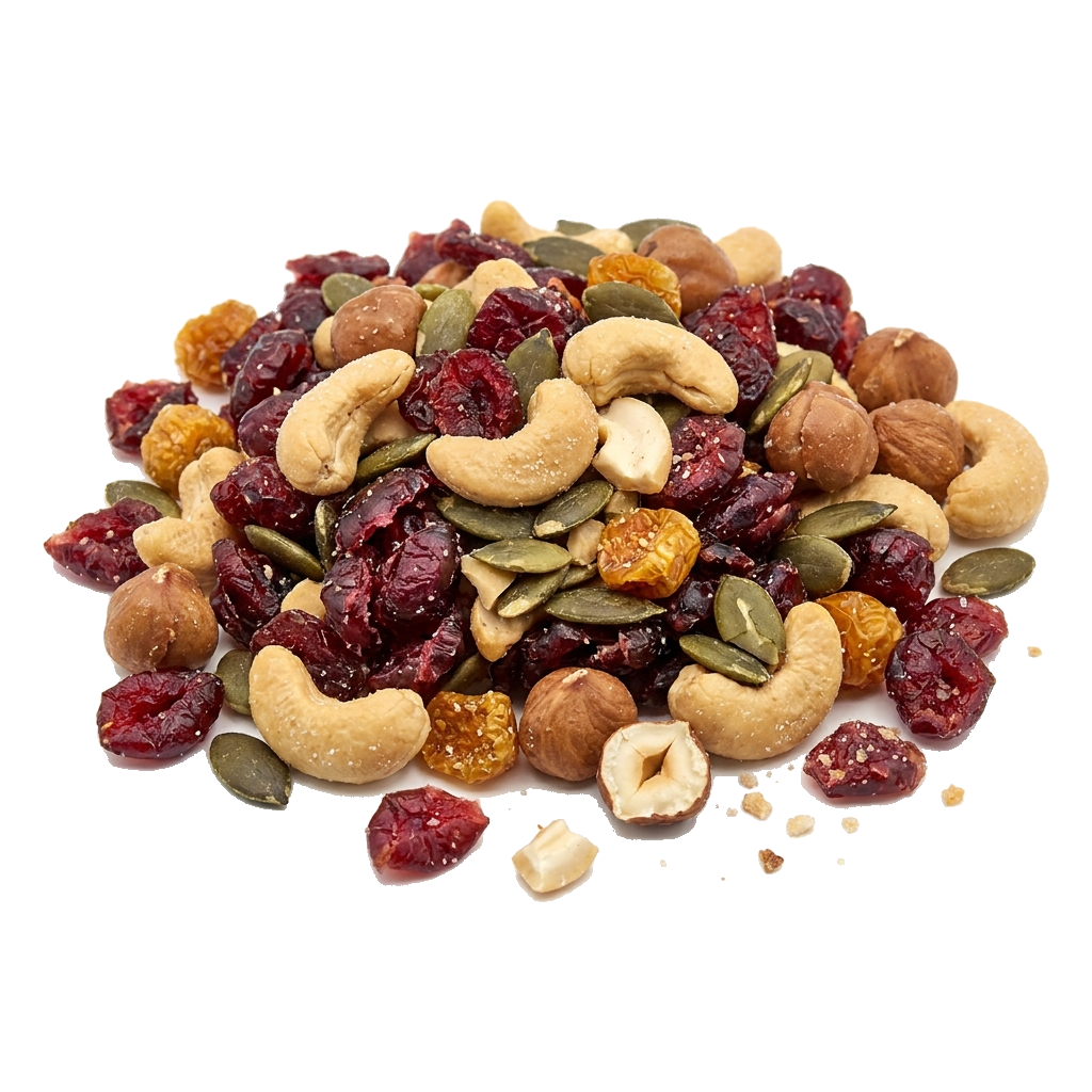 Sweet-Sour-Salty-Mix, Nusskerne und Früchte gemischt