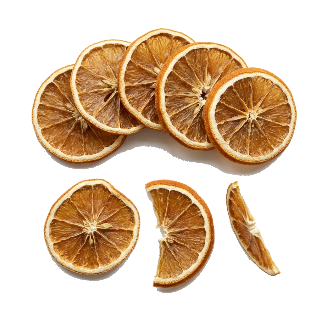 Orangenscheiben, getrocknet, natur, ohne Zusätze