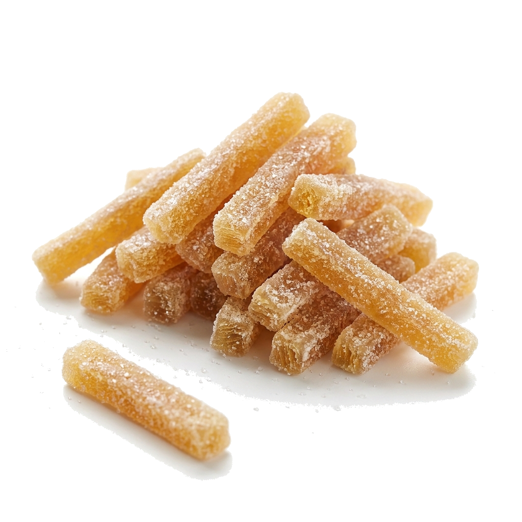 Ingwerstäbchen, leicht gezuckert, ungeschwefelt, scharf, China