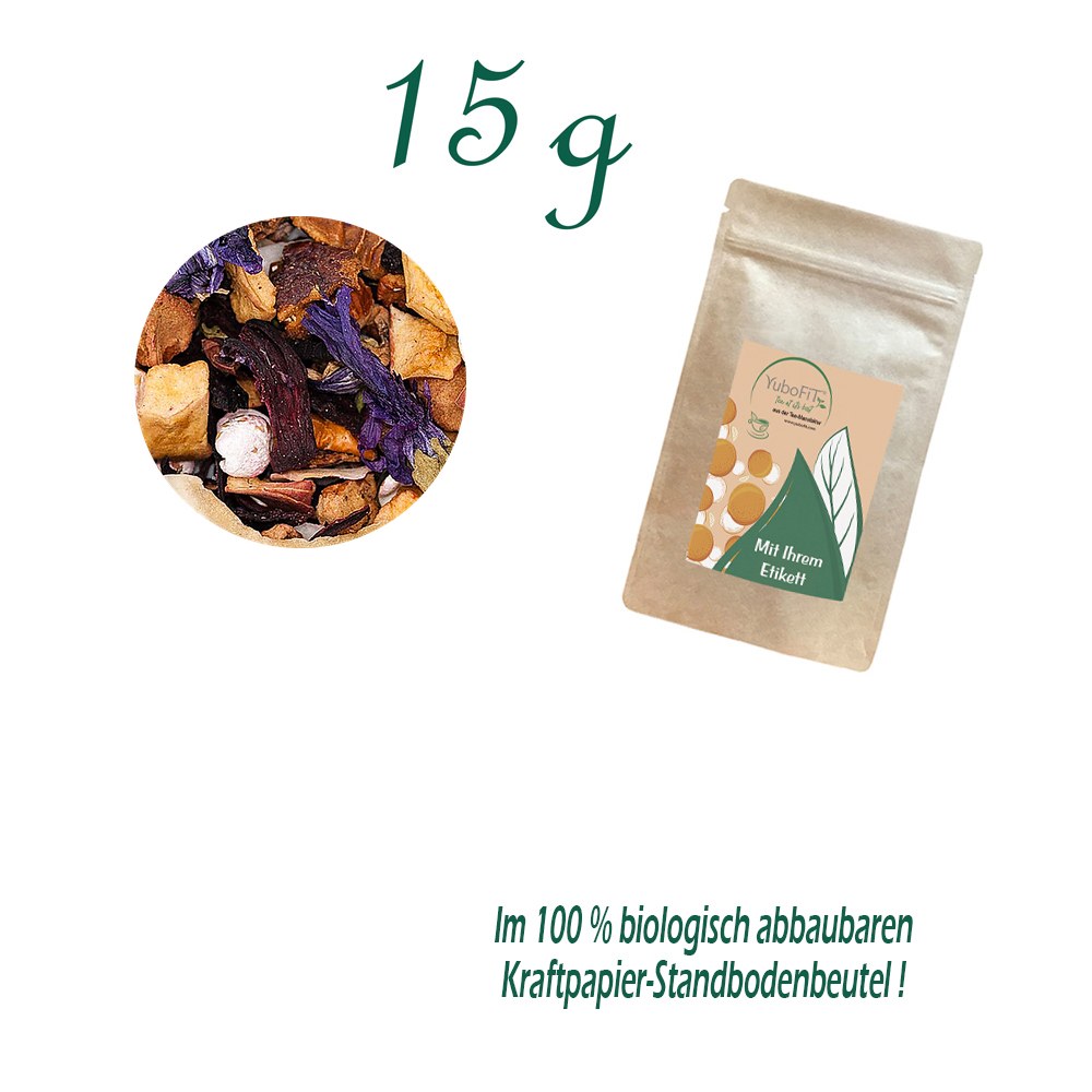 Standbodenbeutel Mini, Kraftpapier, Inhalt 15 g