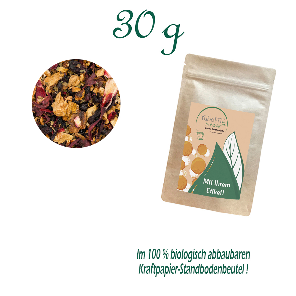 Standbodenbeutel Small, Kraftpapier, Inhalt 30 g