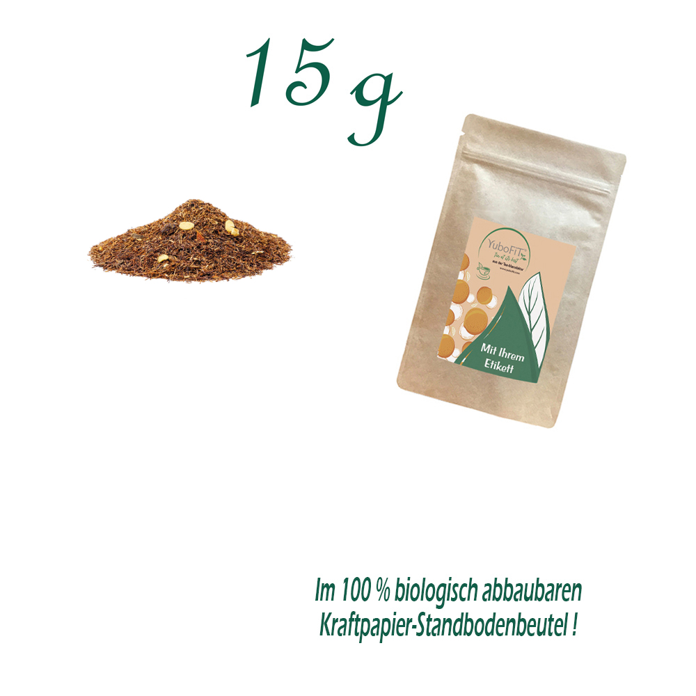 Standbodenbeutel Mini, Kraftpapier, Inhalt 15 g