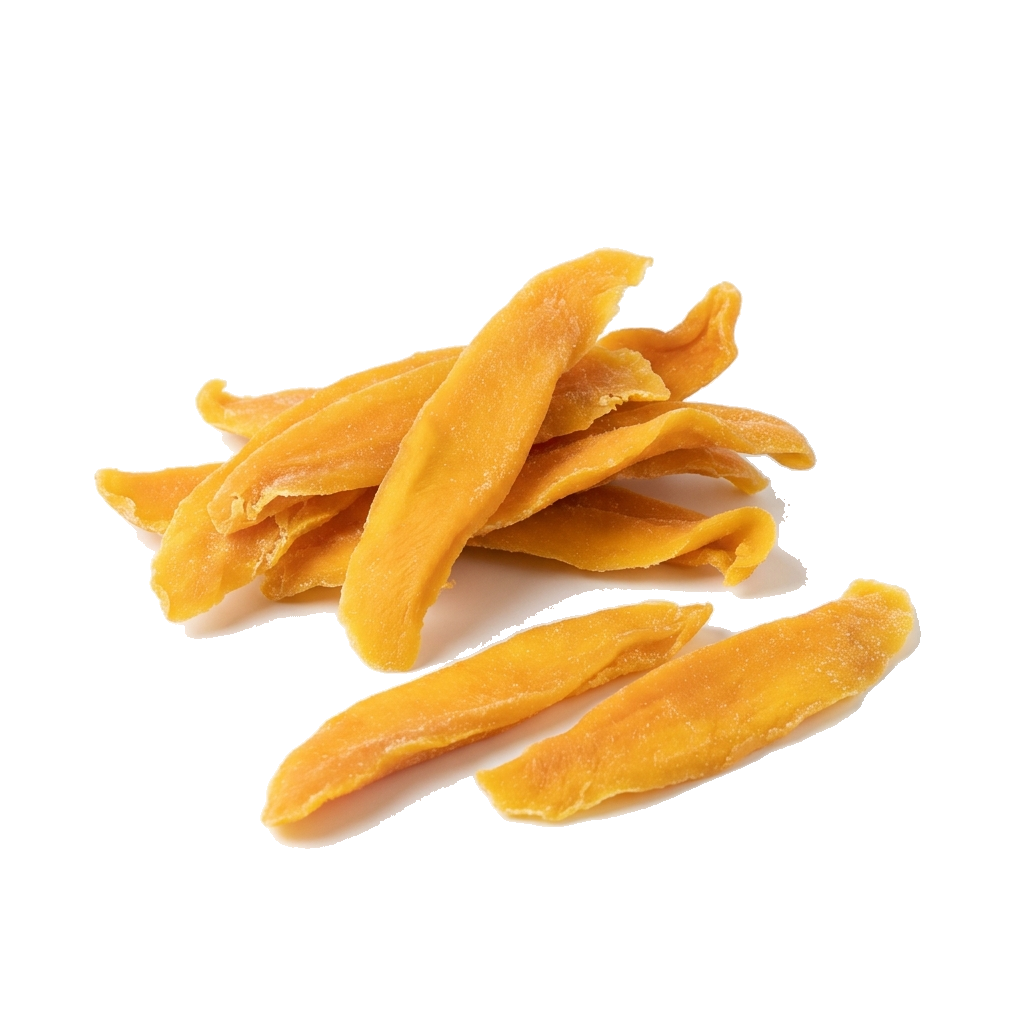 Mango Streifen, kandiert, geschwefelt, mit Farbstoff, Thailand