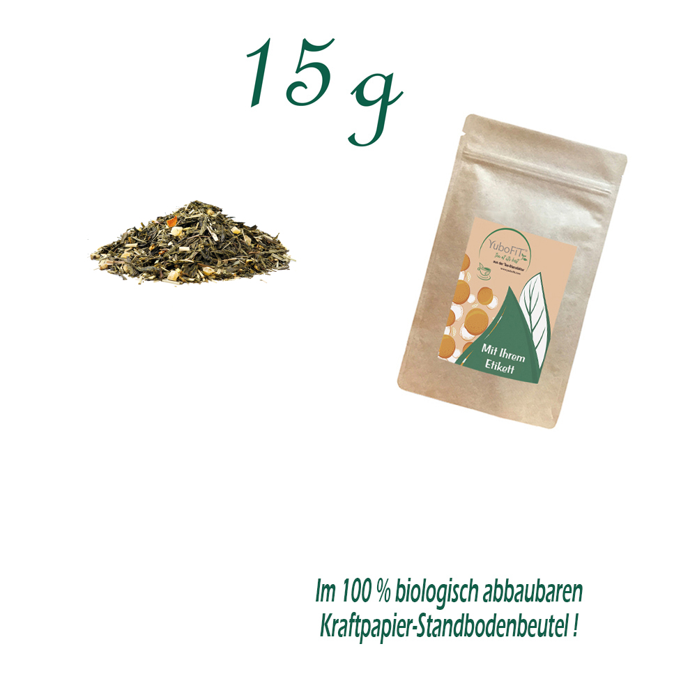 Standbodenbeutel Mini, Kraftpapier, Inhalt 15 g