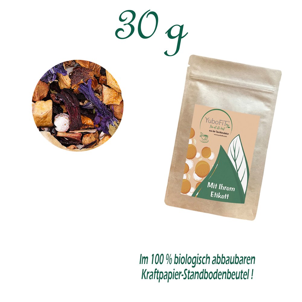 Standbodenbeutel Small, Kraftpapier, Inhalt 30 g