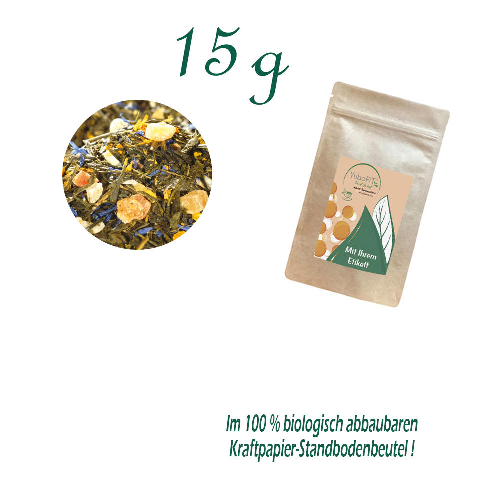 Standbodenbeutel Mini, Kraftpapier, Inhalt 15 g