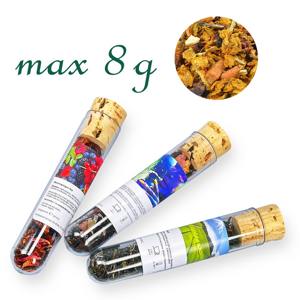 Reagenzglas, Inhalt bis 8 g