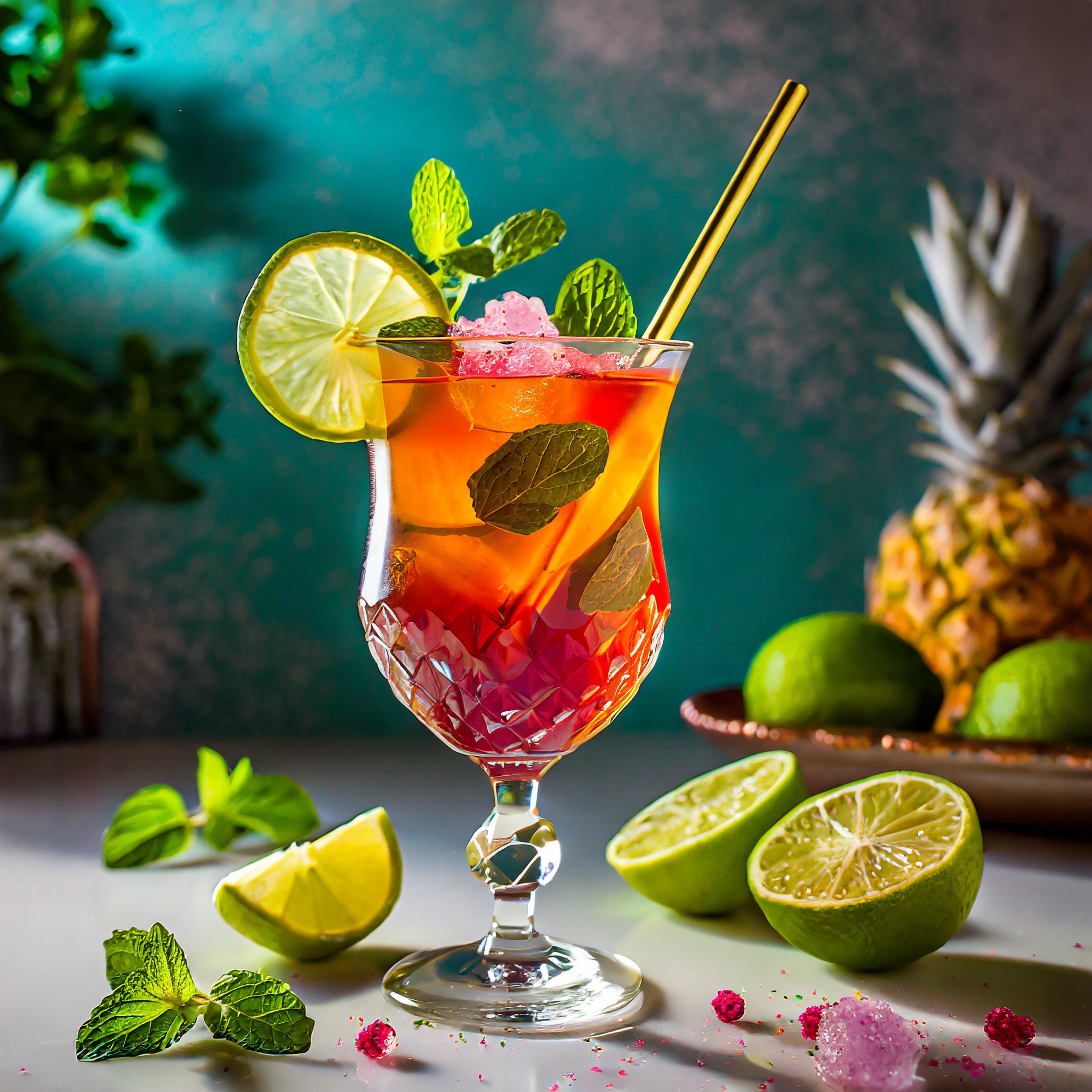Ein Rezept für einen erfrischenden alkoholfreien Grün-Tee-Cocktail von YuboFiT®