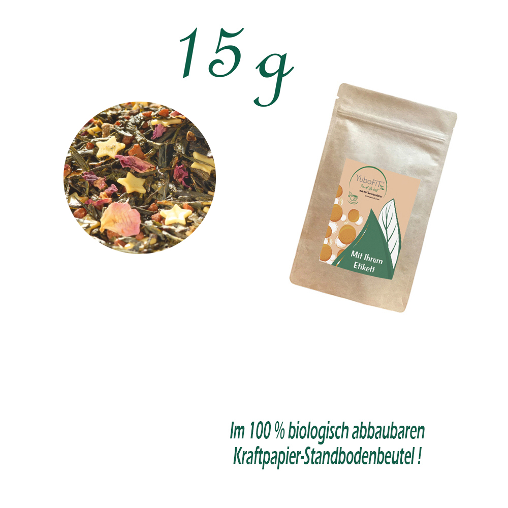 Standbodenbeutel Mini, Kraftpapier, Inhalt 15 g