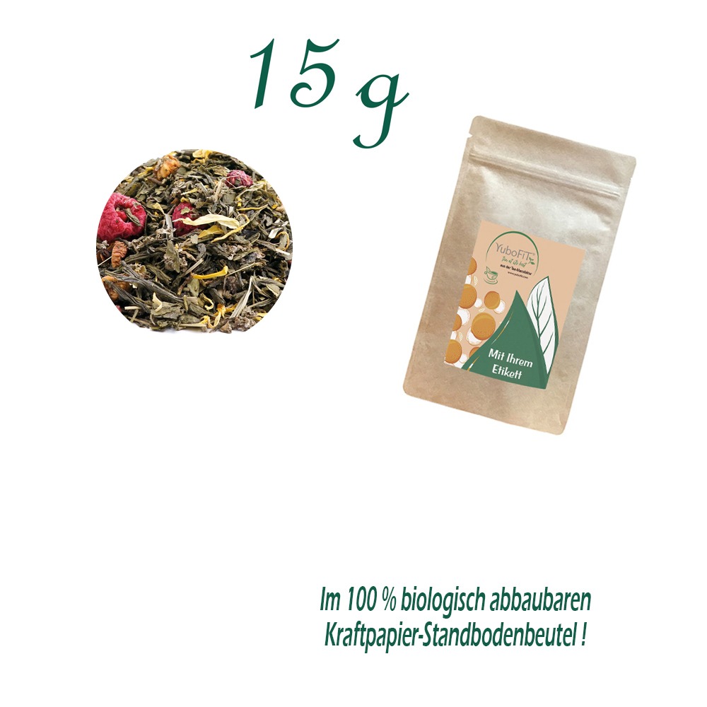 Standbodenbeutel Mini, Kraftpapier, Inhalt 15 g