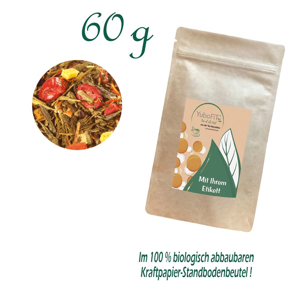 Gelber Tee Granatapfel-Canberry