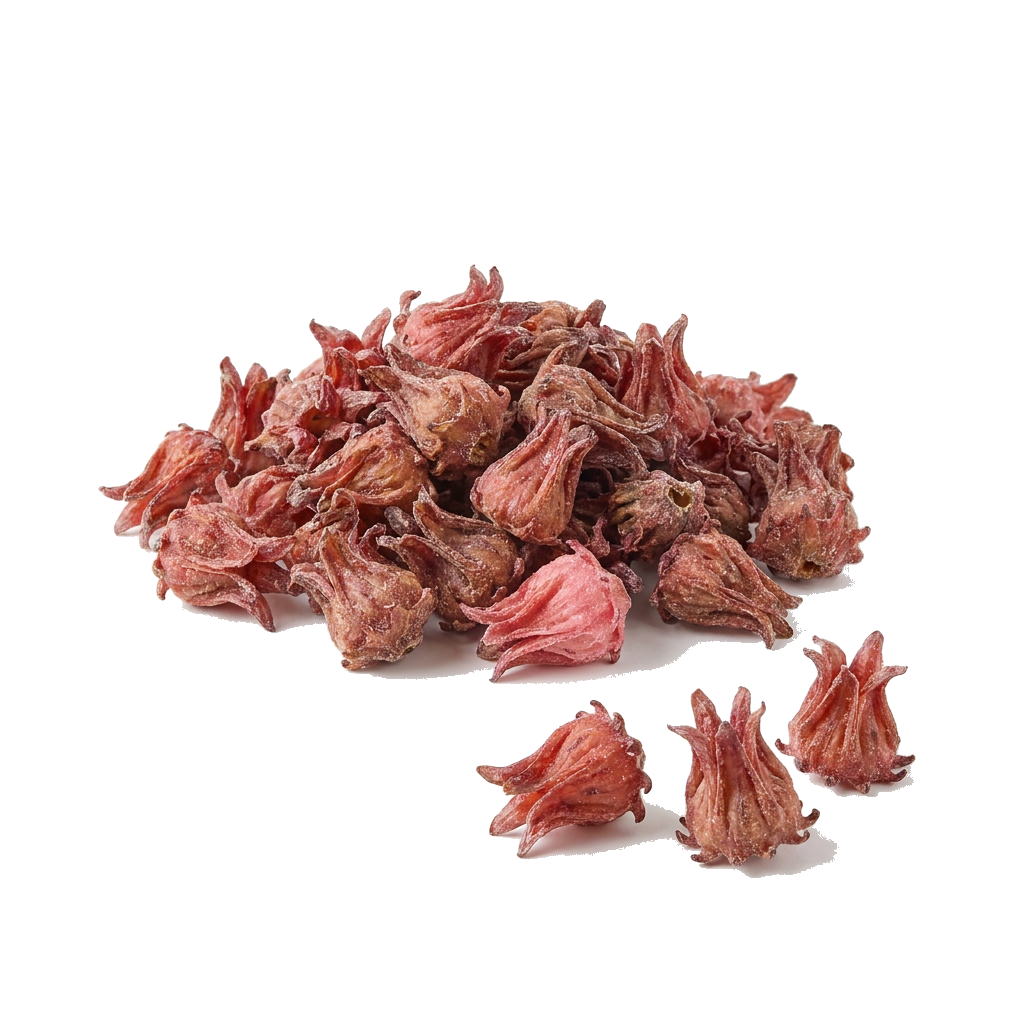Hibiskus, getrocknet, gezuckert, mit Farbstoff, Thailand