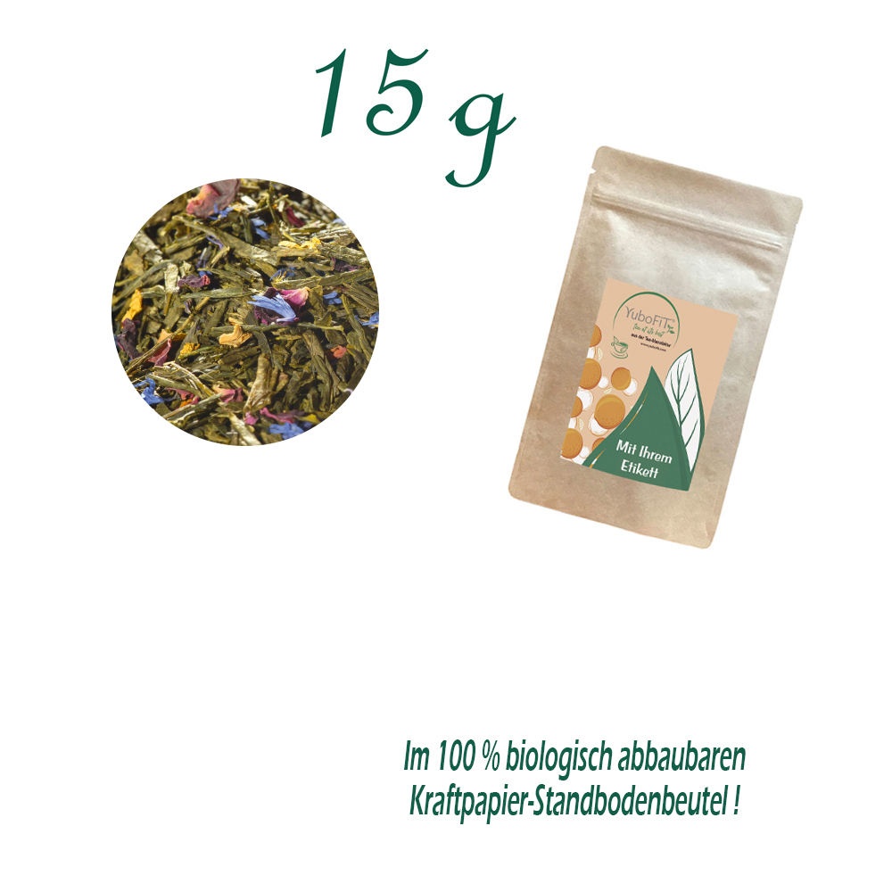 Standbodenbeutel Mini, Kraftpapier, Inhalt 15 g