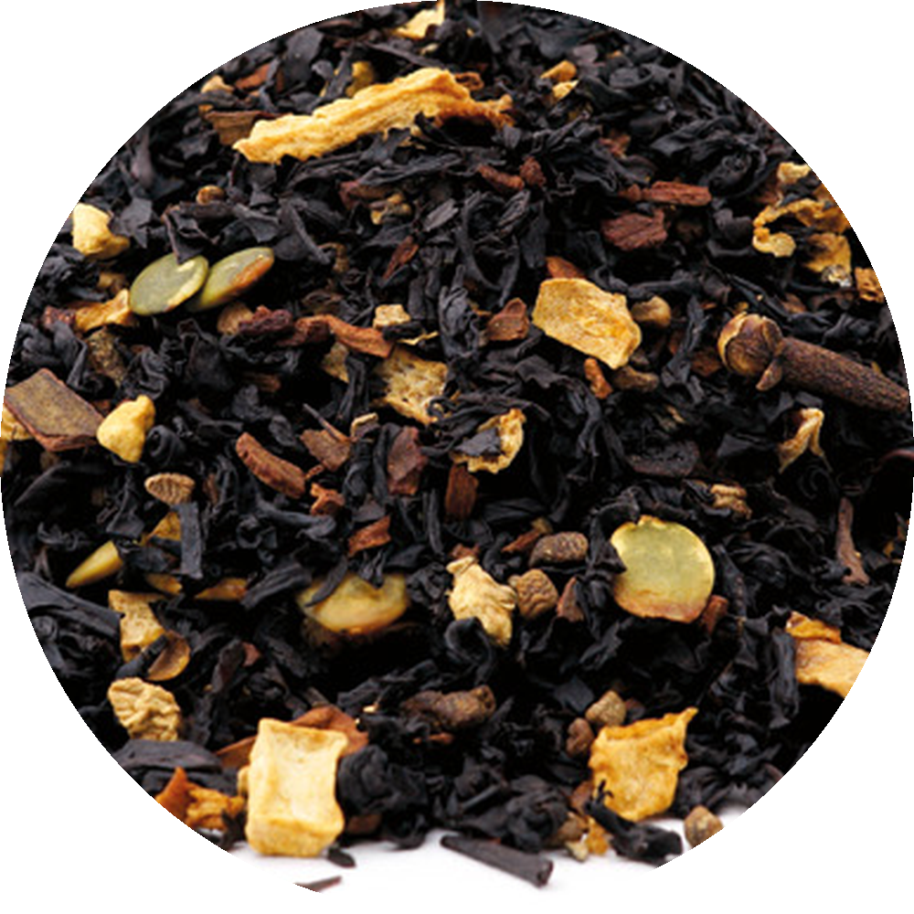 Schwarzer Tee Kürbis-Chai
