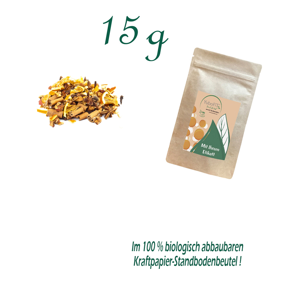 Standbodenbeutel Mini, Kraftpapier, Inhalt 15 g