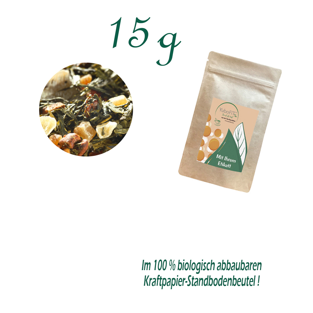Standbodenbeutel Mini, Kraftpapier, Inhalt 15 g