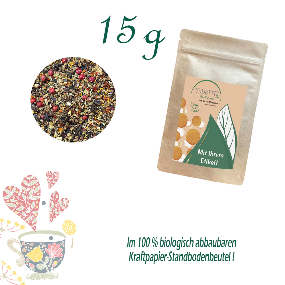Standbodenbeutel Extra Small, Kraftpapier, Inhalt 15 g