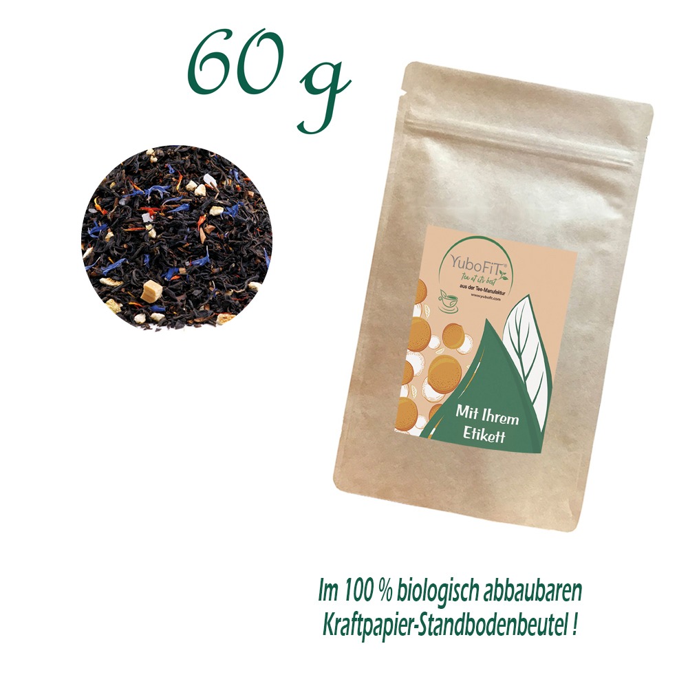 Schwarzer Tee Salzkaramell-Orange