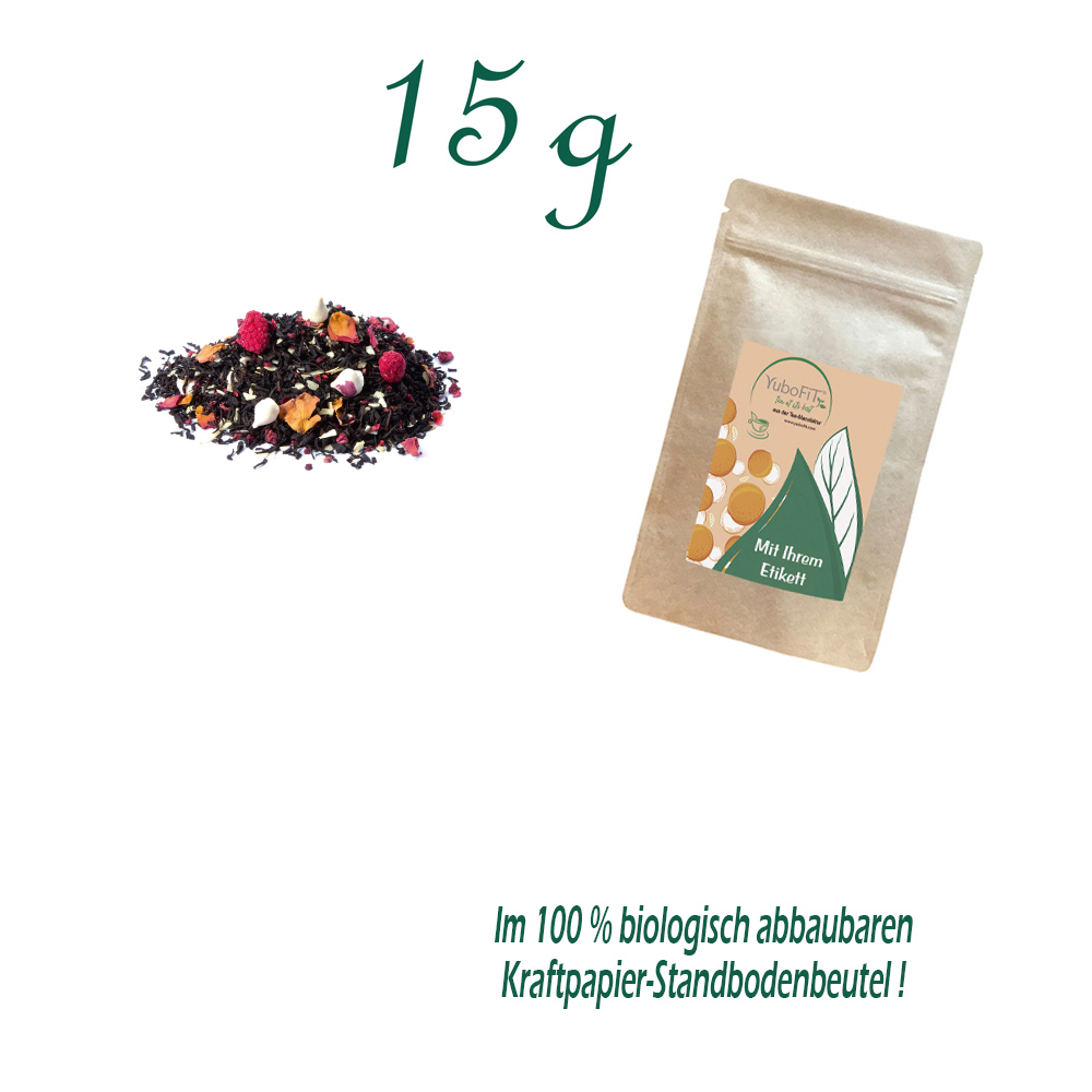 Standbodenbeutel Mini, Kraftpapier, Inhalt 15 g