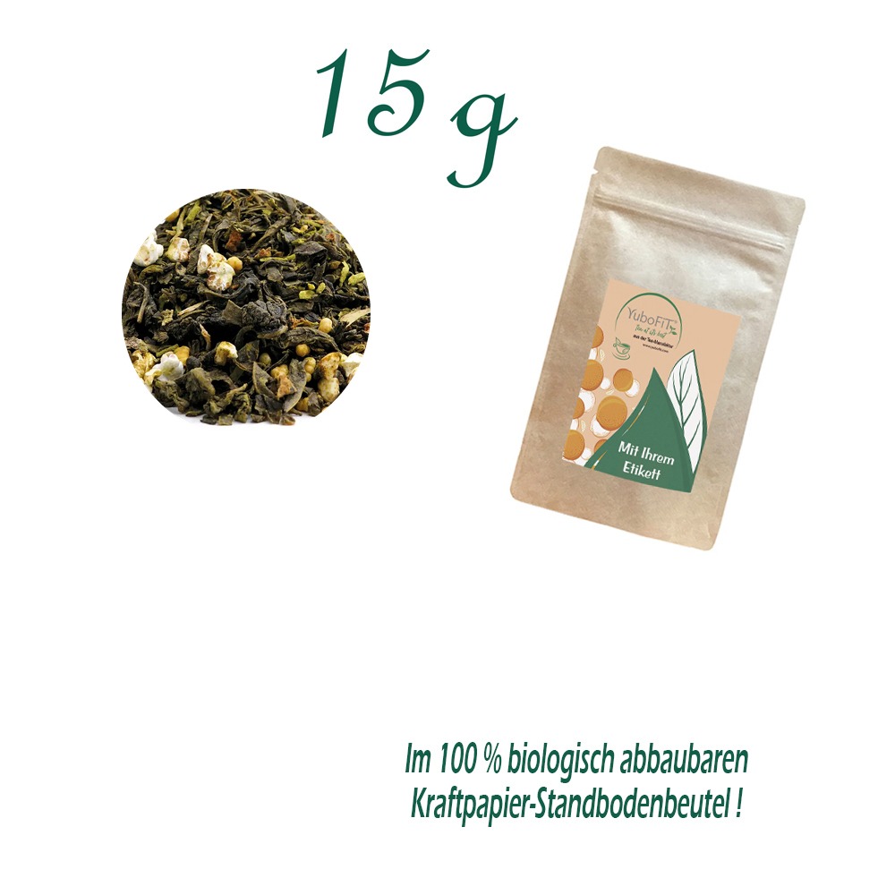 Standbodenbeutel Mini, Kraftpapier, Inhalt 15 g