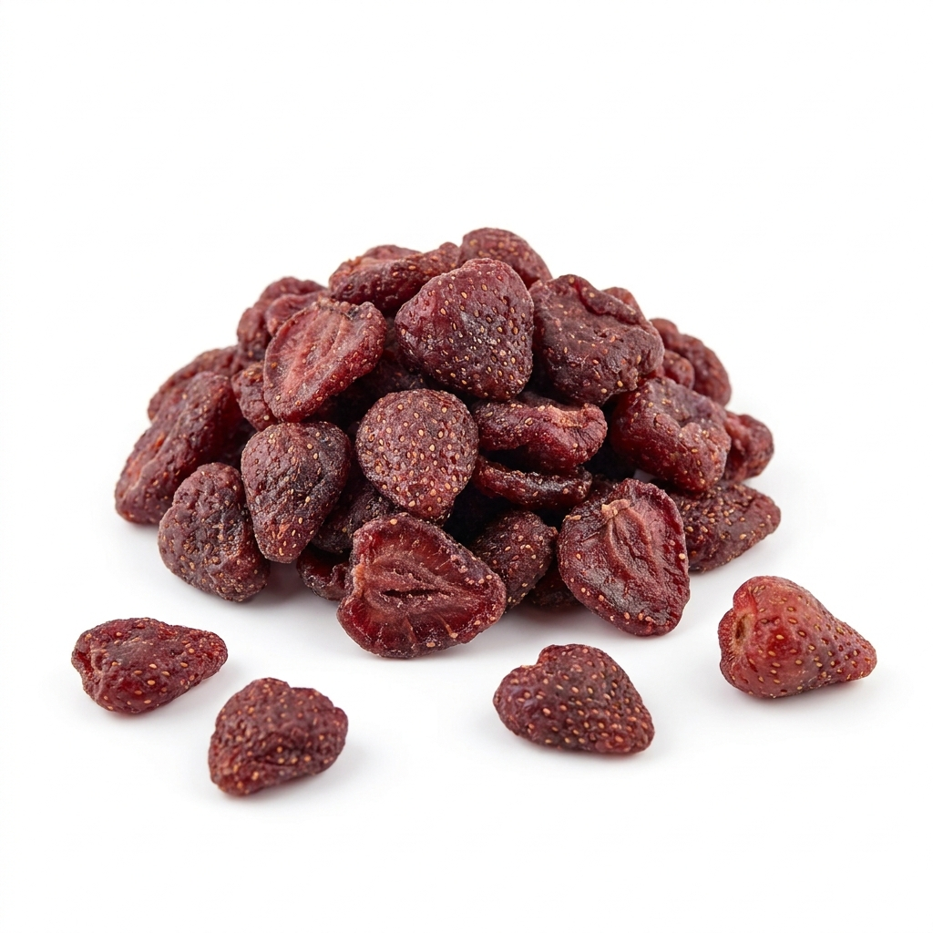 Erdbeeren kandiert, mit Farbstoff E163