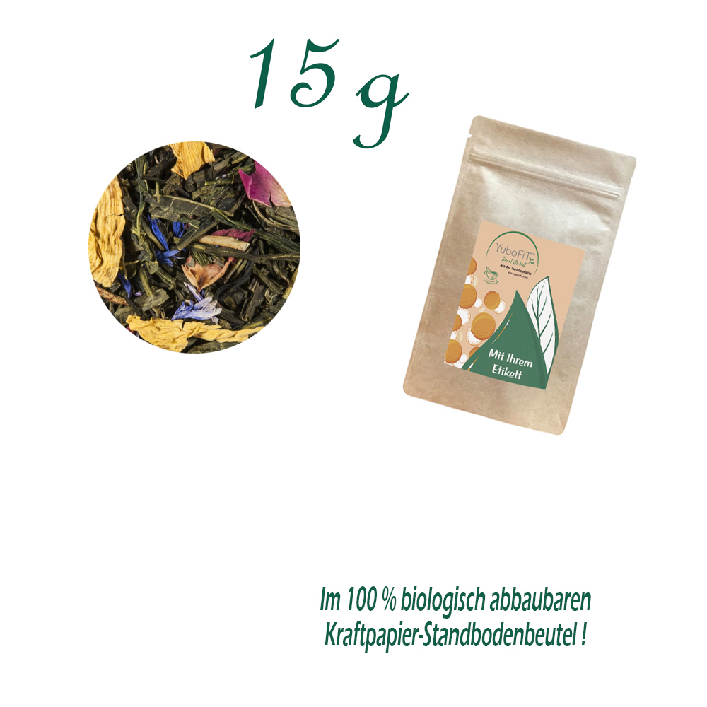 Standbodenbeutel Mini, Kraftpapier, Inhalt 15 g