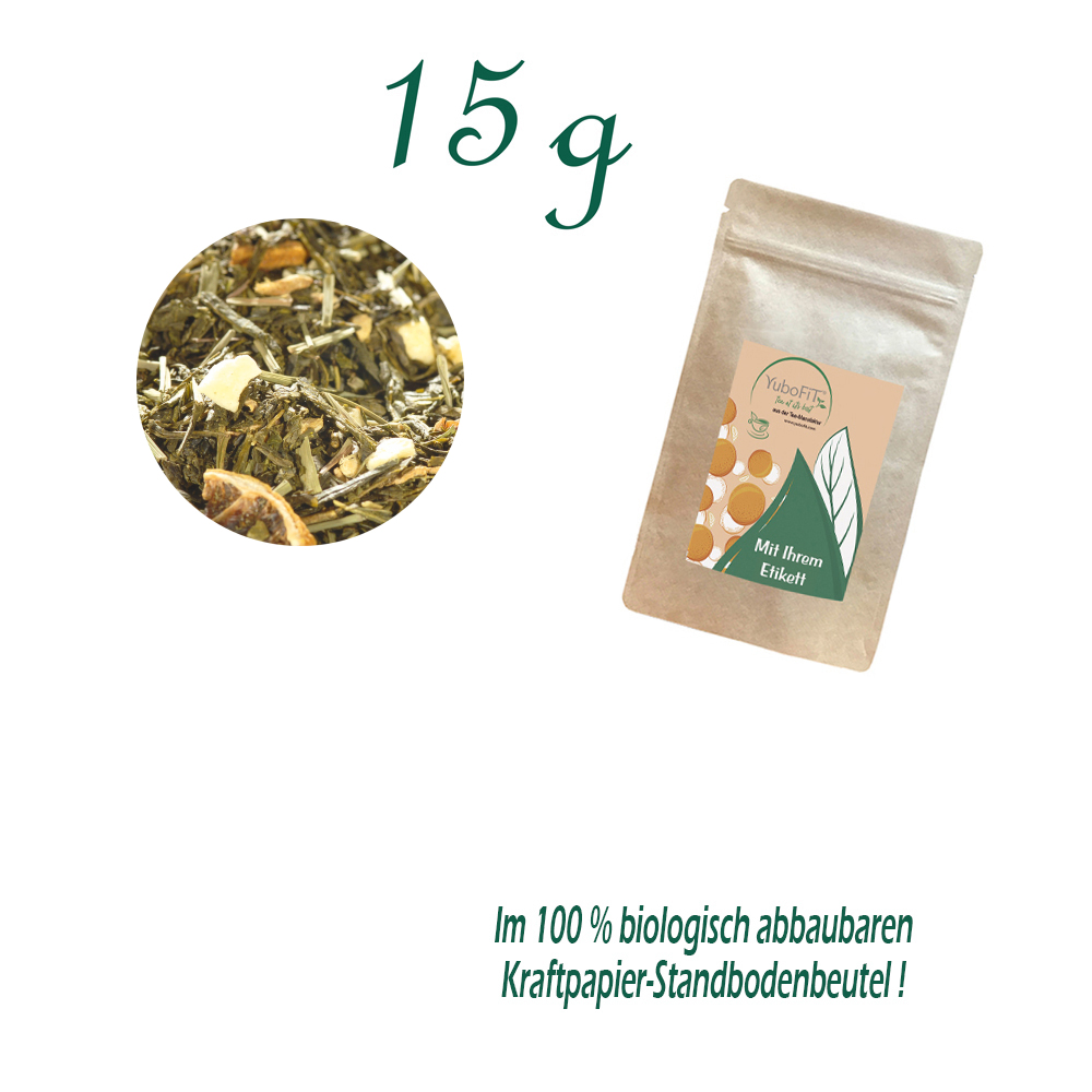 Standbodenbeutel Mini, Kraftpapier, Inhalt 15 g