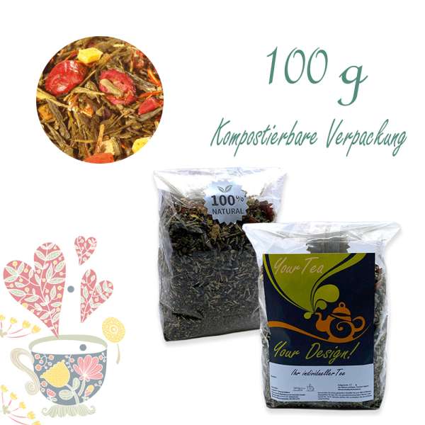 Gelber Tee Granatapfel-Canberry