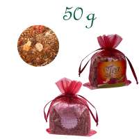 Organzabeutelchen mit Zugband, Inhalt 50 g