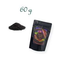 Standbodenbeutel, Aromabeutel, matt-schwarz, ohne Fenster, Inhalt 60 g