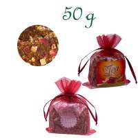 Organzabeutelchen mit Zugband, Inhalt 50 g