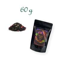 Standbodenbeutel, Aromabeutel, glänzend-schwarz, ohne Fenster, Inhalt 60 g