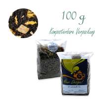 Kompostierbarer Zellglas-Beutel, Geprägtes Verschluss-Siegel aus Zuckerrohrpapier. Komplett abbaubar. Inhalt 100 g
