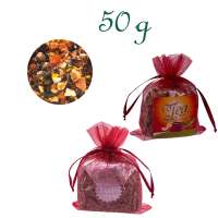 Organzabeutelchen mit Zugband, Inhalt 50 g