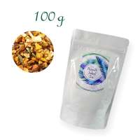 Aluverbundfolien-Standbodenbeutel, Aromabeutel, weiß, ohne Fenster, Inhalt 100 g