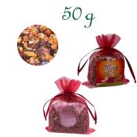Organzabeutelchen mit Zugband, Inhalt 50 g