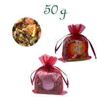 Organzabeutelchen mit Zugband, Inhalt 50 g