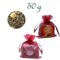 Organzabeutelchen mit Zugband, Inhalt 50 g