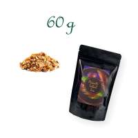 Standbodenbeutel, Aromabeutel, glänzend-schwarz, ohne Fenster, Inhalt 60 g