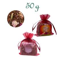 Organzabeutelchen mit Zugband, Inhalt 50 g